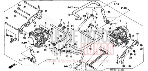 CARBURETOR (ASSY.) VTR1000F6 de 2006